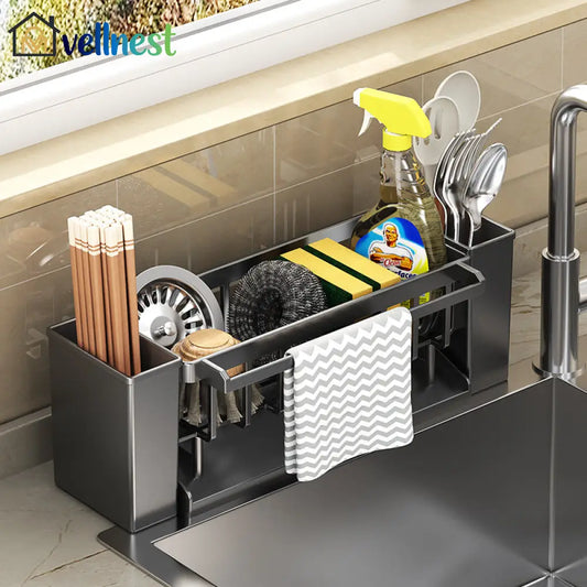 Sink Sponge Holder & Draining Rack | Kitchen Sink Organizer